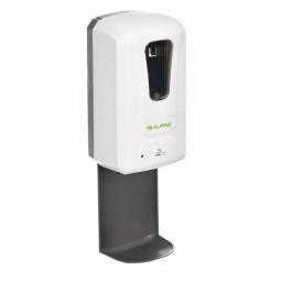 Alpine Industries 1200ml Automatic Soap and Gel Hand Sanitizer Dispenser with Drip Tray, White thumbnail 3