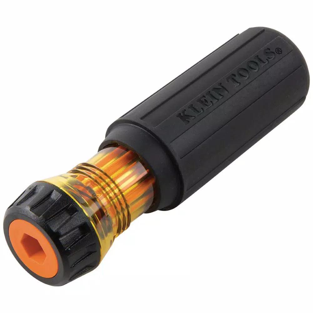 Klein Tools 2-in-1 Insulated Flip-Blade Screwdriver, #1 and #2 Square Drive