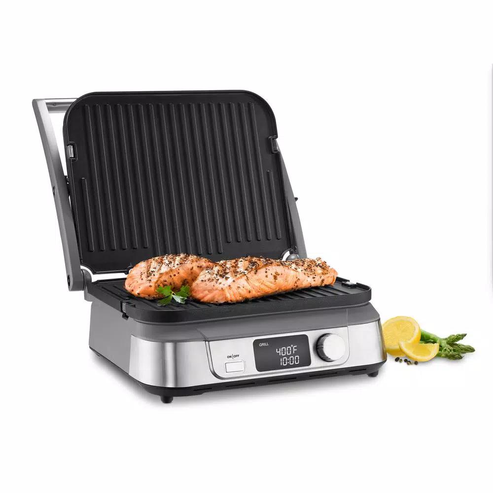 Cuisinart Griddler 5 Brushed Stainless Steel 5-in-1 Panini Press and Griddle