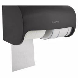 Alpine Industries Double Roll Toilet Paper Dispenser, Gray ABS Plastic thumbnail 3