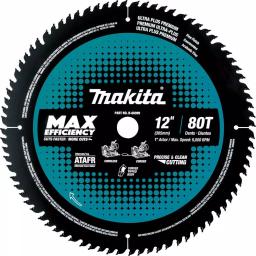 Makita 12 in. 80T Carbide-Tipped Max Efficiency Miter Saw Blade thumbnail 1