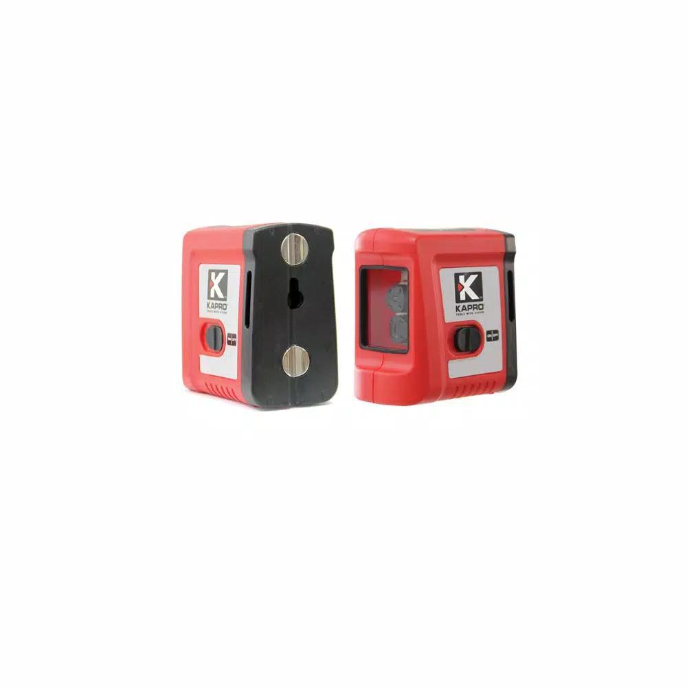 Kapro 862 Mini Cross Line Laser Level - Red Self-Leveling Laser with Magnetic & Tripod Mount