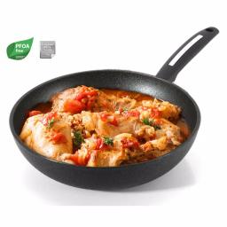 KOCH SYSTEME CS CS KOCHSYSTEME Munster 11 in. Black Forged Aluminum Nonstick Wok thumbnail 3