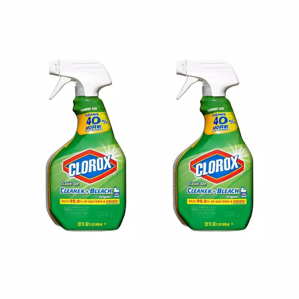 Clorox Clean-Up All-Purpose Bleach Spray Cleaner, 32 oz (2-Pack)