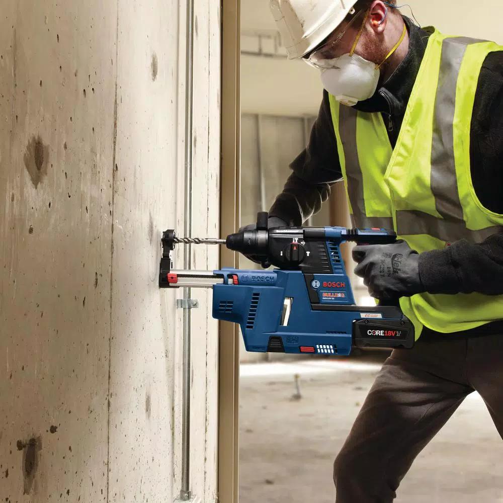 Bosch GDE18V-16 18V Cordless SDS-Plus Dust Collection Attachment for GBH 18V-26 Rotary Hammer