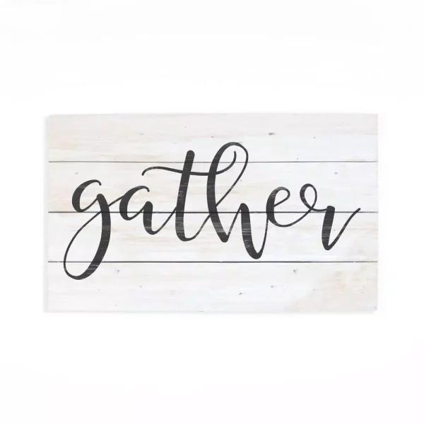P Graham Dunn Gather Wood Pallet Individual Wooden Art Sign - Rustic Farmhouse Wall Decor