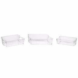 Cook Pro Large Plastic Refrigerator and Freezer Organizer Bin with Built-in Handles thumbnail 2