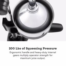 Tribest MJP-105 Stainless Steel XL Manual Juice Press for Pomegranate and Citrus, Black thumbnail 3
