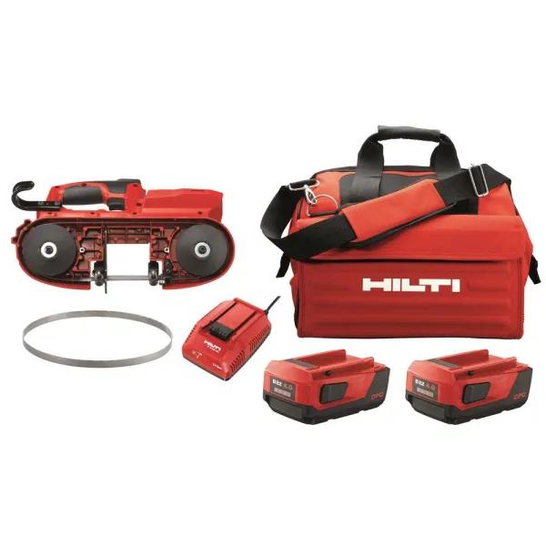Hilti 22V SB 4 Cordless Band Saw Kit with Two 4.0 Ah Batteries, Charger, and Bag