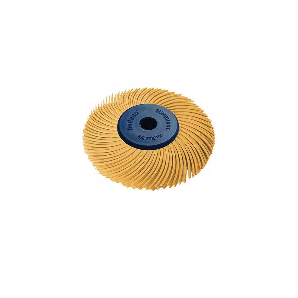 Dedeco Sunburst 2 in. 3-Ply Radial Discs, X-Fine 6 Micron Polishing Tool