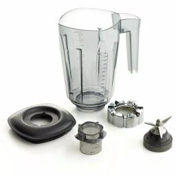 Omega 1 HP 2-Speed Silver Blender with 48 oz. Tritan Container thumbnail 4