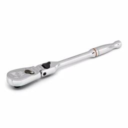 GEARWRENCH 1/4 in. Drive 90-Tooth Locking Flex Head Teardrop Ratchet thumbnail 1