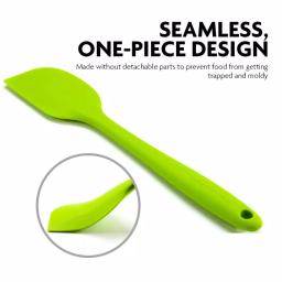 Ovente Premium Silicone Spatula with Stainless Steel Core, Heat Resistant up to 500°F, BPA-Free, Green thumbnail 3