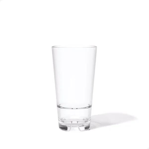 TOSSWARE Reserve Backbar 14 oz. Tritan Stacking Tall Glasses, Unbreakable Clear Plastic, Set of 24