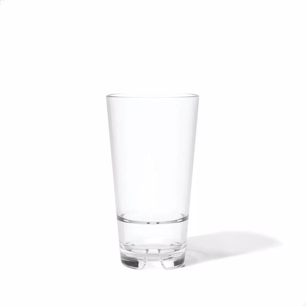 TOSSWARE Reserve Backbar 14 oz. Tritan Stacking Tall Glasses, Unbreakable Clear Plastic, Set of 24