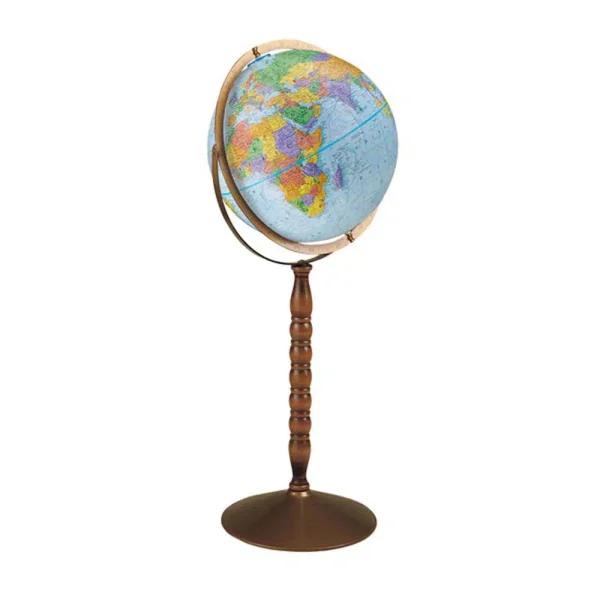 Replogle Treasury 12 in. Standing Political Globe with Wood Base