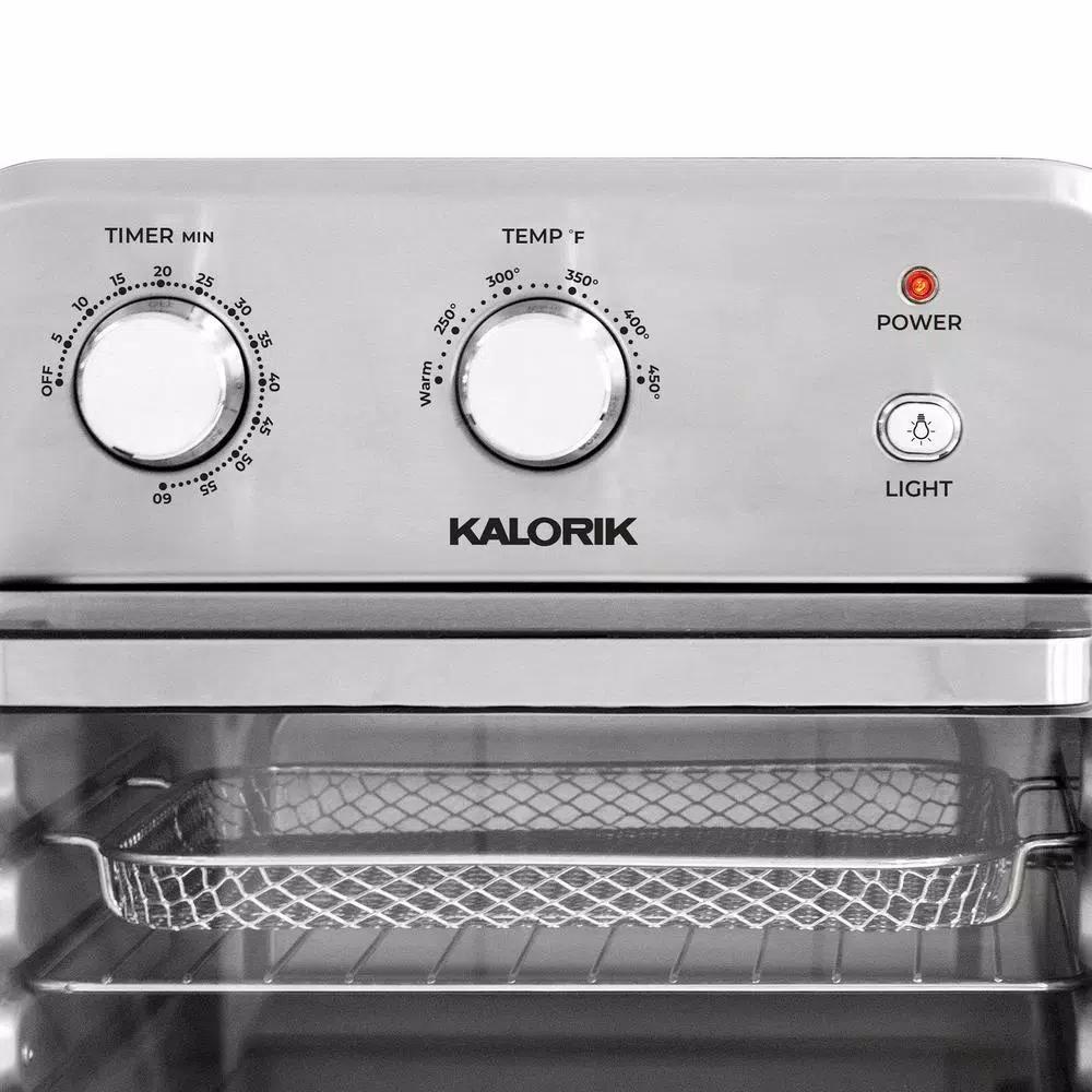 KALORIK 12.6 Qt. Stainless Steel Air Fryer Oven with Rapid Hot Air Technology