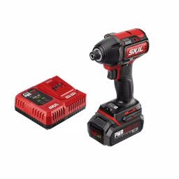 Skil PWRCore 20V Brushless 1/4 in. Hex Impact Driver Kit with 2.0Ah Battery and PWRJump Charger thumbnail 1
