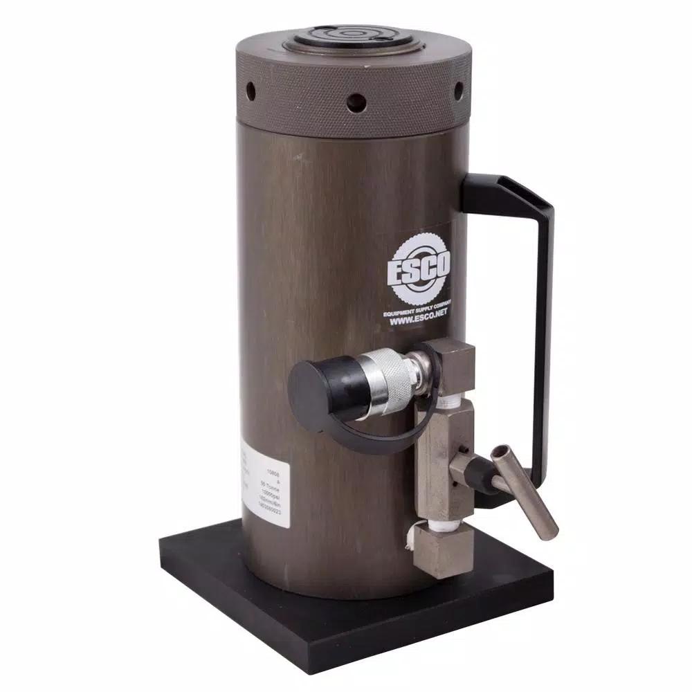 ESCO Professional 50-Ton Heavy-Duty Aluminum Locking Collar Hydraulic Cylinder Jack