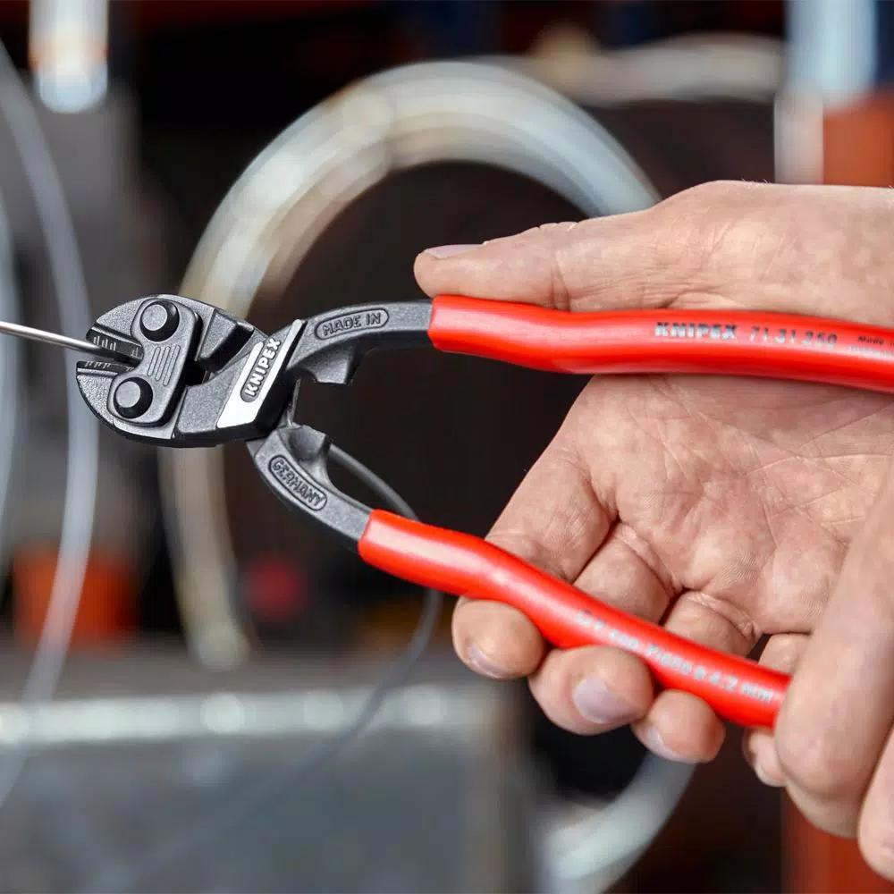 KNIPEX 10 in. CoBolt Lever Action Bolt Cutters with Notched Blade