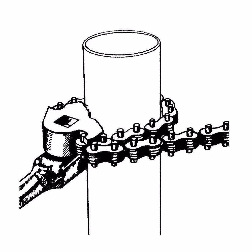 GearWrench 1/2 in. Drive Chain Strap Wrench for Pipe and Tubing