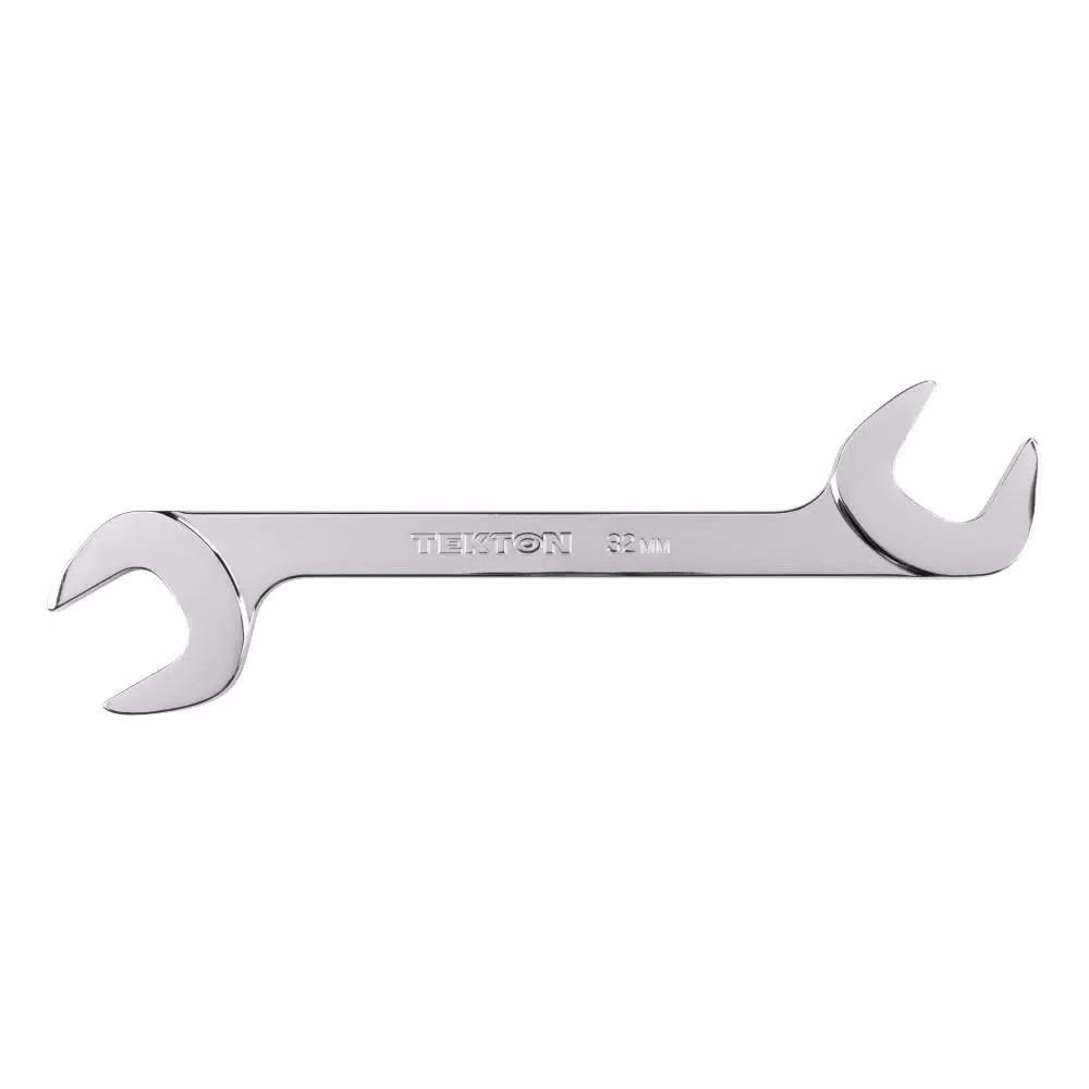 TEKTON 32 mm Angle Head Open End Wrench, 60° Offset, 4140 Chrome Moly Steel