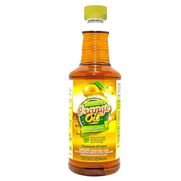 Eco Clean 32 oz. Pure Cold Pressed Orange Oil - Concentrated Citrus Peel Extract