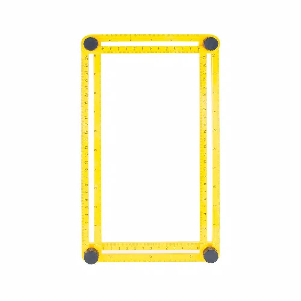 POWERTEC Universal Angle Template Tool, 10 in. Multi-Angle Ruler for Precise Measuring and Tracing