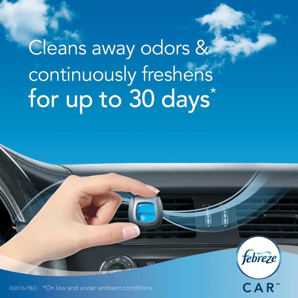 Febreze Car Air Freshener Vent Clips, Gain Original Scent, 3-Count