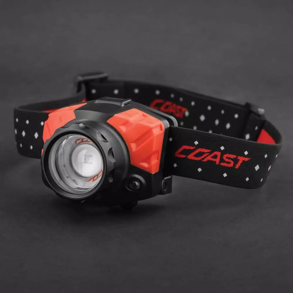 Coast FL85R 700 Lumen Rechargeable Dual Color LED Headlamp with Twist Focus