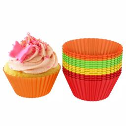 Chef Buddy Silicone Cupcake Liners, 24-Pack Reusable Baking Cups thumbnail 2