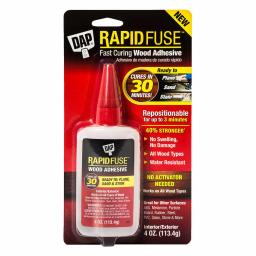 DAP RapidFuse Fast Curing Wood Adhesive, Clear, 4 oz. (6-Pack) thumbnail 2