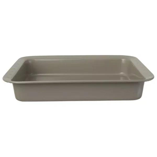 BergHOFF Leo Rectangular Cake Pan with Slicing Tool - Nonstick Carbon Steel Bakeware