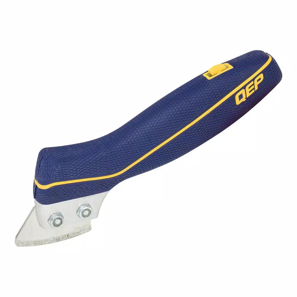 QEP Professional Handheld Grout Saw with 2 Carbide Blades and Blade Storage