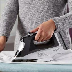 BLACK+DECKER Allure Digital Professional Steam Iron, 1600W, Silver/Black thumbnail 5