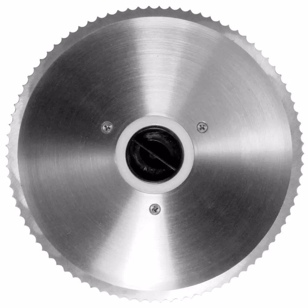 LEM Belt Driven 7.5 in. Stainless Steel Food Slicer, 150W, 0-20 mm Thickness