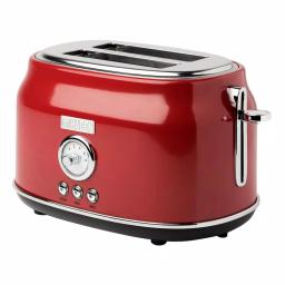 Haden Dorset 1500W 2-Slice Wide Slot Retro Toaster - Red thumbnail 1