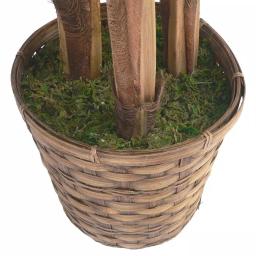 VINTAGE HOME 60 in. Artificial Palm Tree with Bamboo Wicker Planter (Set of 2) thumbnail 2