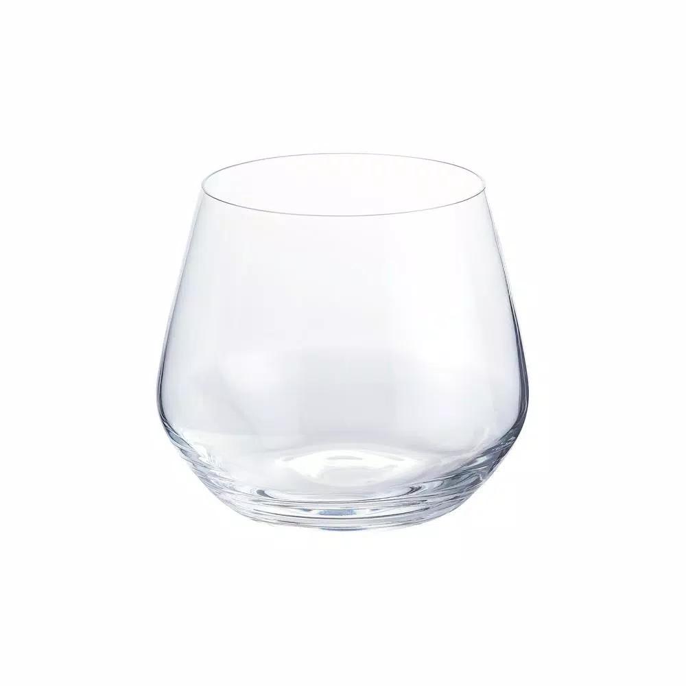 Home Decorators Collection Genoa 18.5 oz. Lead-Free Crystal Stemless Wine Glasses, Set of 8