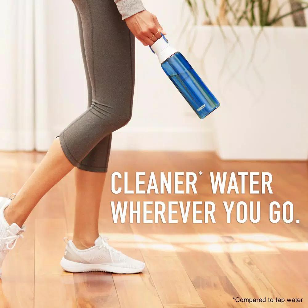Brita Premium 26 oz. Sapphire Blue Filtering Water Bottle, BPA-Free with 1 Filter