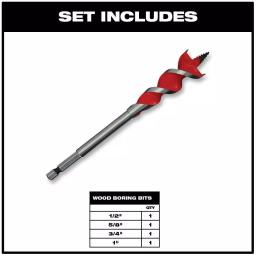 Milwaukee SHOCKWAVE 90-Piece Impact Duty Driver, Titanium Drill, Sawzall & Speed Feed Bit Set thumbnail 4