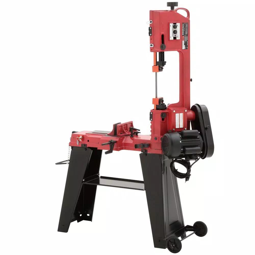 General International 4.5 in. Metal Cutting Band Saw with Heavy Duty Steel Stand