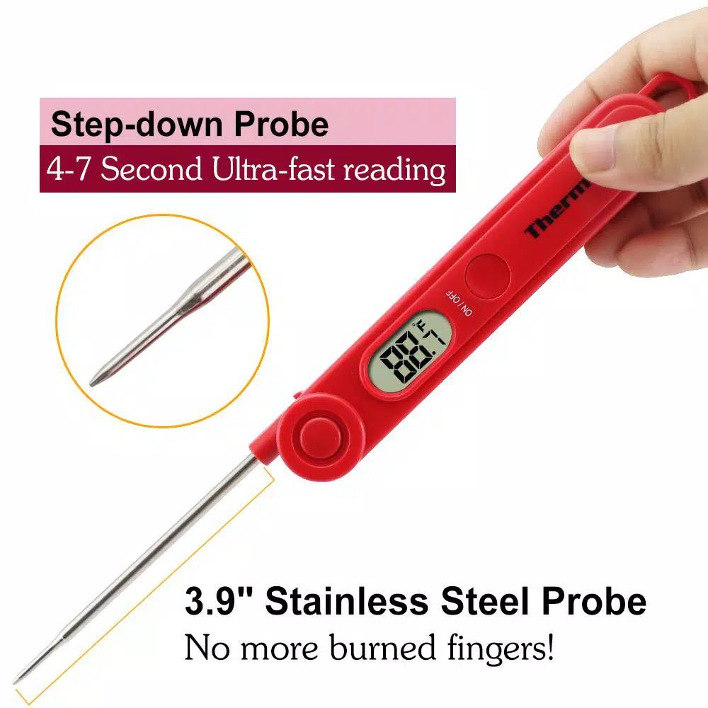ThermoPro TP-03A Digital Instant Read Food Thermometer for Meat, BBQ, and Grilling