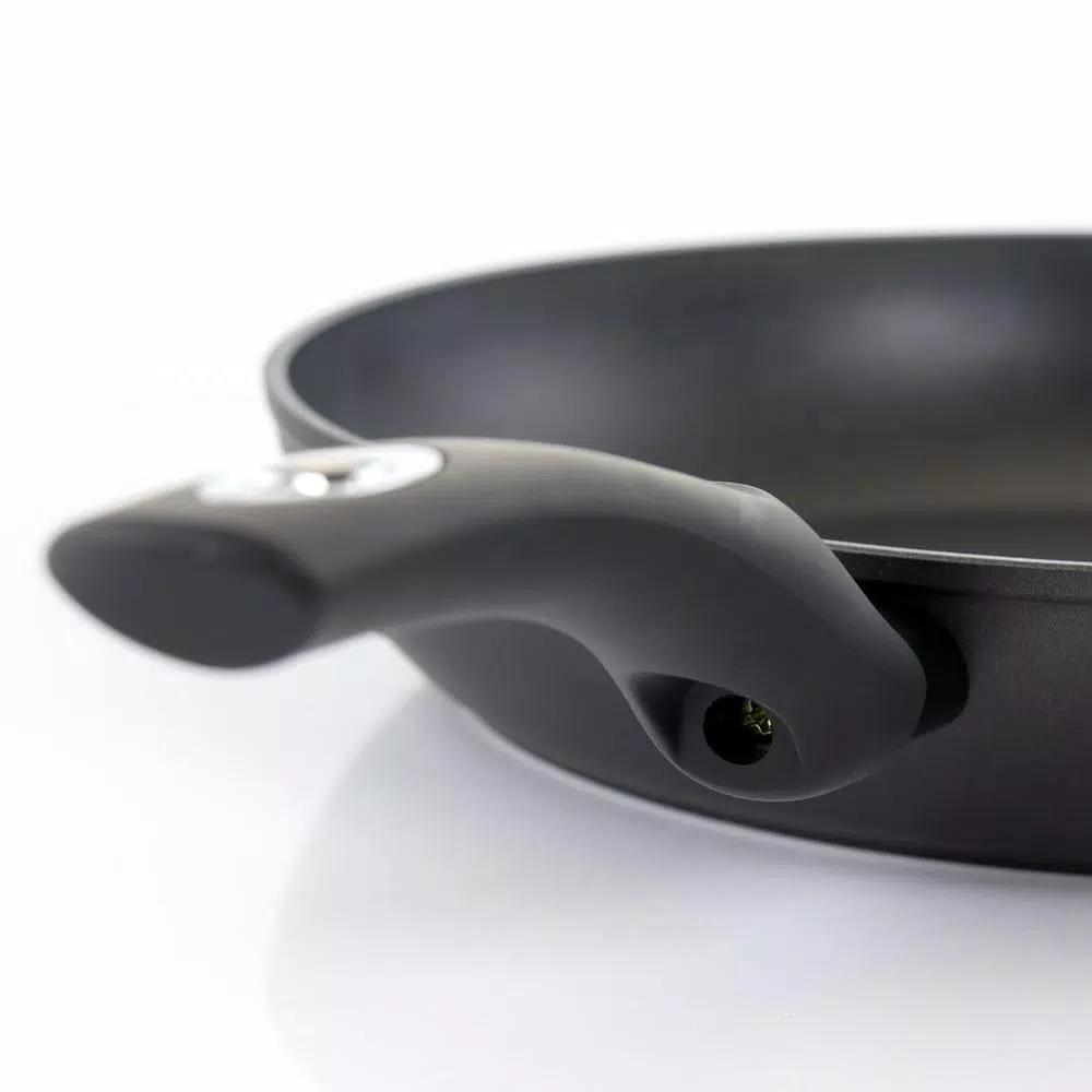 Oster Cuisine Bissett 12 in. Aluminum Nonstick Frying Pan, Black