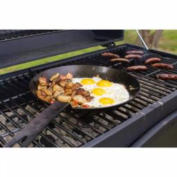 Lodge 12 in. Carbon Steel Skillet, Seasoned Black Heavy Duty Pan thumbnail 8