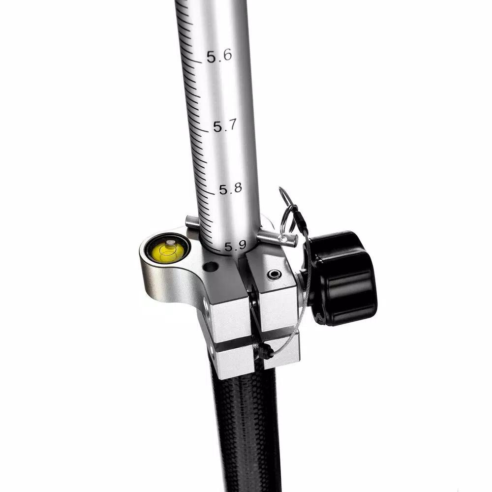AdirPro 8.5 ft. Carbon Fiber Prism Pole with Dual Graduations and Adjustable Tip