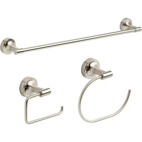 Franklin Brass Voisin 3-Piece Brushed Nickel Bath Hardware Set