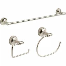 Franklin Brass Voisin 3-Piece Brushed Nickel Bath Hardware Set thumbnail 1