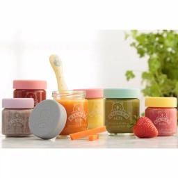 Kilner Kids 6-Piece Glass Baby Food Storage Jar Set with Silicone Lids thumbnail 2