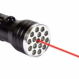 Dorcy 3-in-1 LED Flashlight with UV Blacklight and Red Laser Pointer, Black thumbnail 2